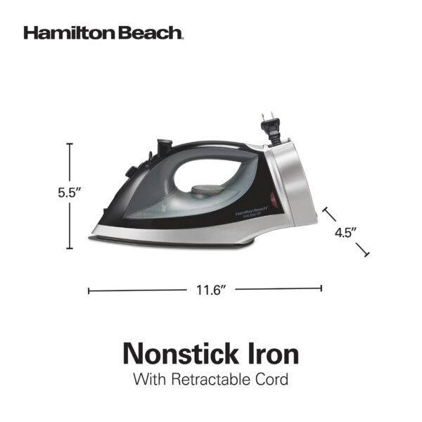 Plancha antiadherente con cable retráctil